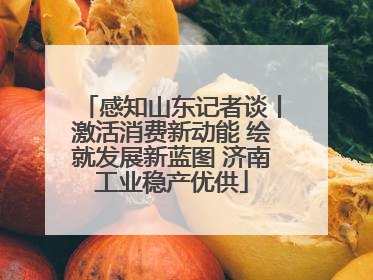 感知山东记者谈丨激活消费新动能 绘就发展新蓝图 济南工业稳产优供
