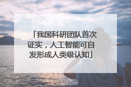我国科研团队首次证实，人工智能可自发形成人类级认知