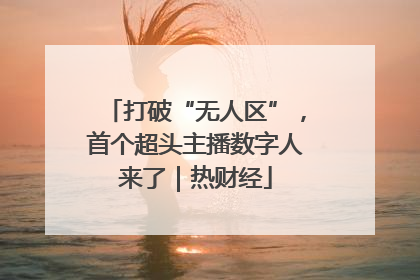 打破“无人区”，首个超头主播数字人来了｜热财经