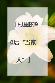 村里的90后“当家人”