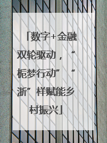 数字+金融双轮驱动，“栀梦行动”“浙”样赋能乡村振兴