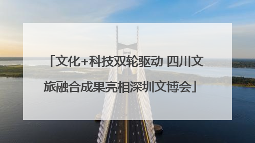 文化+科技双轮驱动 四川文旅融合成果亮相深圳文博会