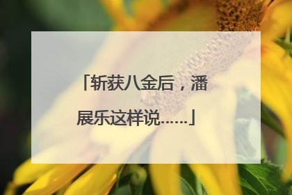 斩获八金后，潘展乐这样说……