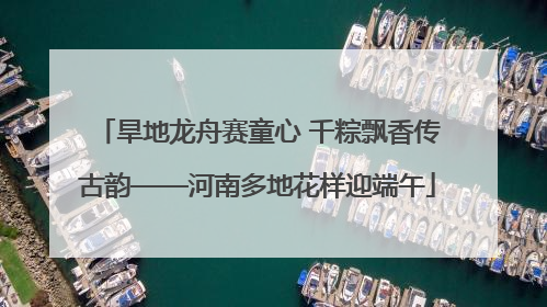 旱地龙舟赛童心 千粽飘香传古韵——河南多地花样迎端午