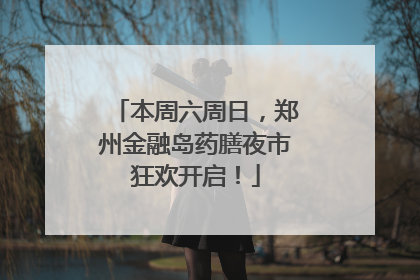 本周六周日，郑州金融岛药膳夜市狂欢开启！