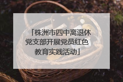 株洲市四中离退休党支部开展党员红色教育实践活动
