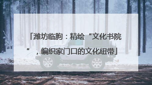 潍坊临朐：精绘“文化书院”，编织家门口的文化纽带