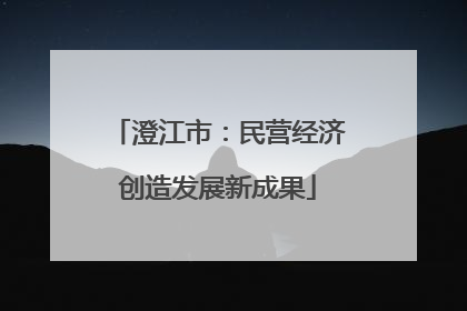澄江市：民营经济创造发展新成果