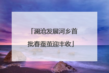澜沧发展河乡首批春蚕茧迎丰收