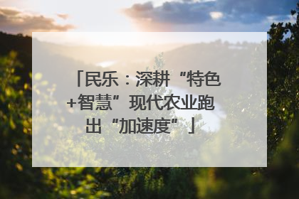 民乐：深耕“特色+智慧”现代农业跑出“加速度”