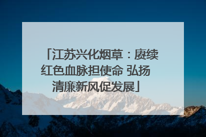 江苏兴化烟草：赓续红色血脉担使命 弘扬清廉新风促发展