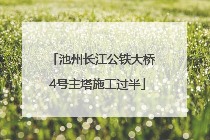 池州长江公铁大桥4号主塔施工过半