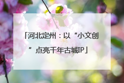 河北定州：以“小文创”点亮千年古城IP