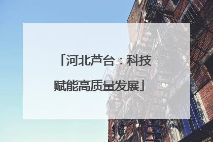 河北芦台：科技赋能高质量发展