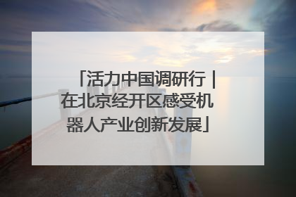 活力中国调研行｜在北京经开区感受机器人产业创新发展