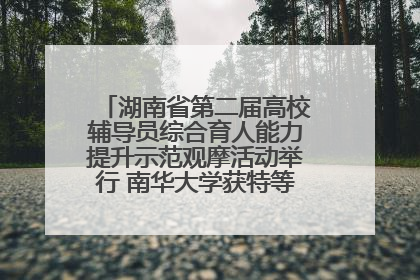 湖南省第二届高校辅导员综合育人能力提升示范观摩活动举行 南华大学获特等奖和一等奖