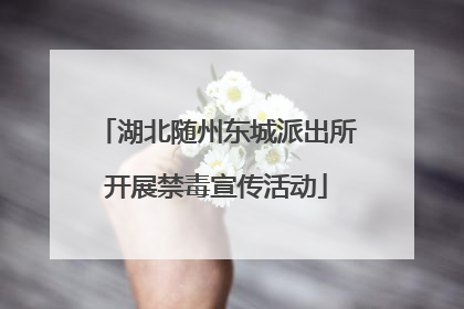湖北随州东城派出所开展禁毒宣传活动
