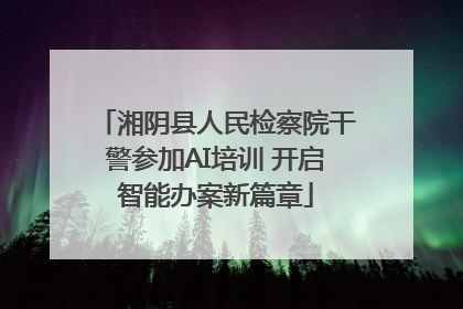 湘阴县人民检察院干警参加AI培训 开启智能办案新篇章