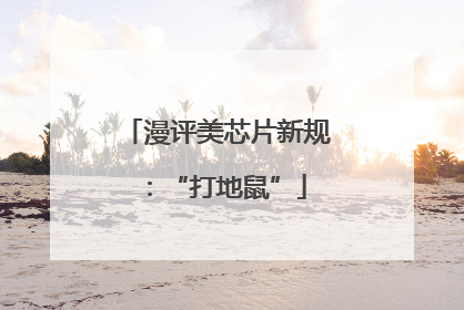 漫评美芯片新规：“打地鼠”