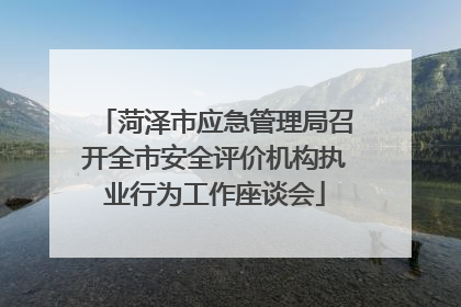 菏泽市应急管理局召开全市安全评价机构执业行为工作座谈会