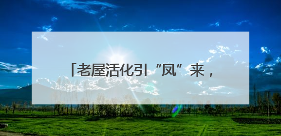老屋活化引“凤”来，梨园村蝶变“网红村”