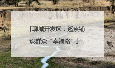 聊城开发区：巡察铺设群众“幸福路”
