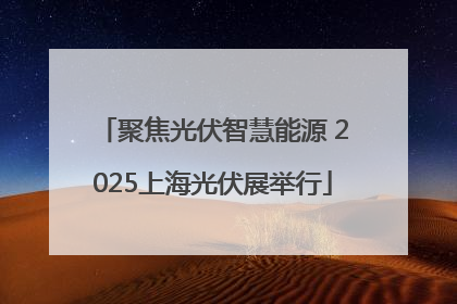 聚焦光伏智慧能源 2025上海光伏展举行