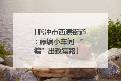 腾冲市西源街道：藤编小车间 “编”出致富路