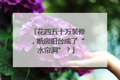 花四五十万装修，婚房阳台成了“水帘洞”？
