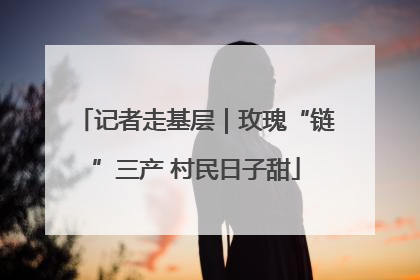 记者走基层｜玫瑰“链”三产 村民日子甜