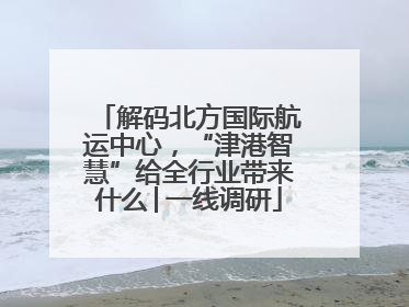 解码北方国际航运中心，“津港智慧”给全行业带来什么│一线调研