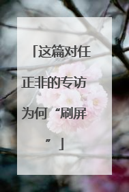 这篇对任正非的专访为何“刷屏”