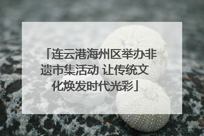 连云港海州区举办非遗市集活动 让传统文化焕发时代光彩
