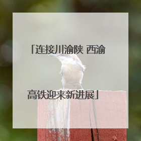 连接川渝陕 西渝高铁迎来新进展