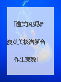 遭美国质疑 澳英美核潜艇合作生变数