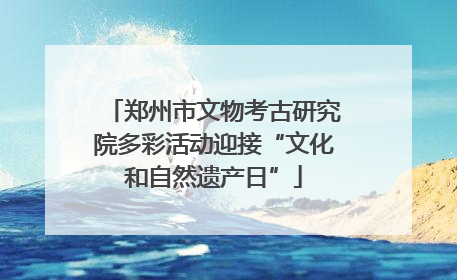 郑州市文物考古研究院多彩活动迎接“文化和自然遗产日”