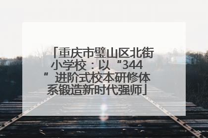 重庆市璧山区北街小学校：以“344”进阶式校本研修体系锻造新时代强师