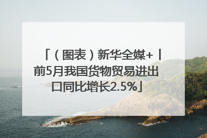 （图表）新华全媒+丨前5月我国货物贸易进出口同比增长2.5%