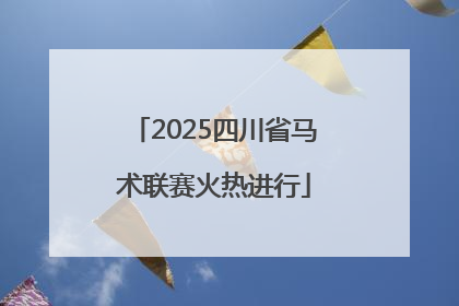 2025四川省马术联赛火热进行