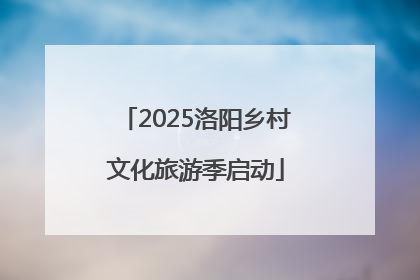 2025洛阳乡村文化旅游季启动
