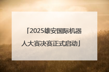 2025雄安国际机器人大赛决赛正式启动