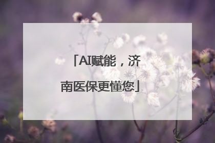AI赋能，济南医保更懂您